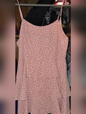 Forever 21 Blush Pink Floral Tiered Cami